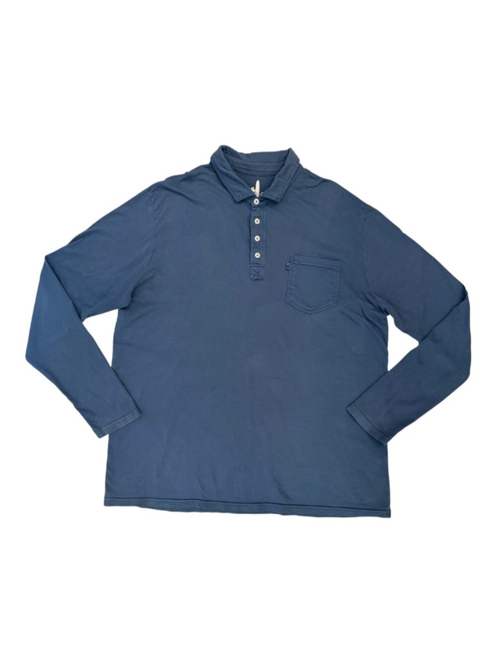 Johnnie-O Venice Long Sleeve Polo Shirt Wake Blue Men's XXL